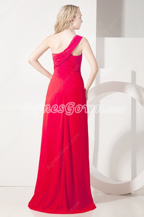 Sexy One Shoulder Mother of Groom Dress 