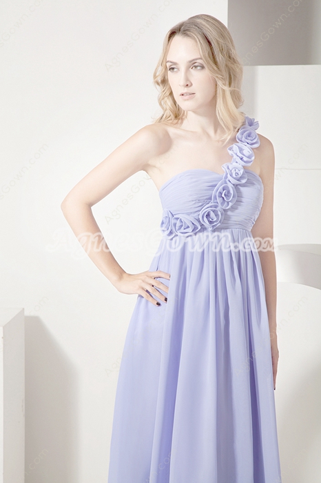 Affordable Lavender Chiffon Bridesmaid Dresses for Pregnant