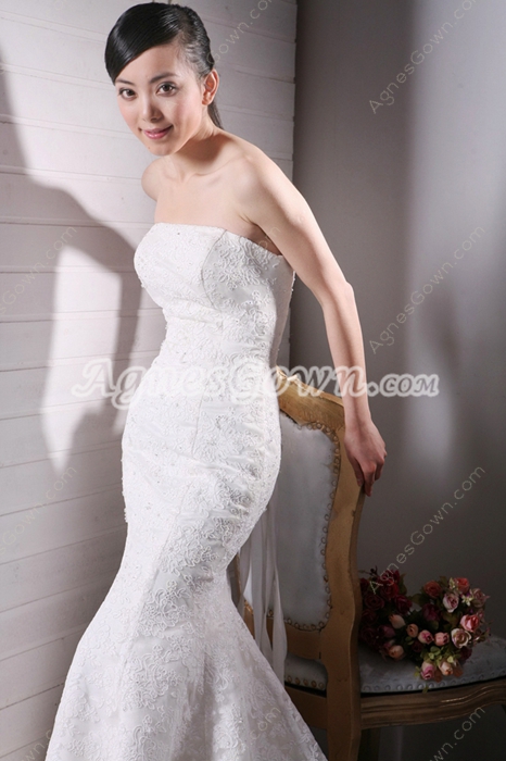 Beautiful Mermaid/Fishtail Lace Wedding Dress 