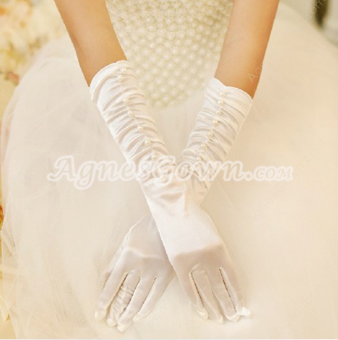 Fingertips Elbow Bridal Gloves
