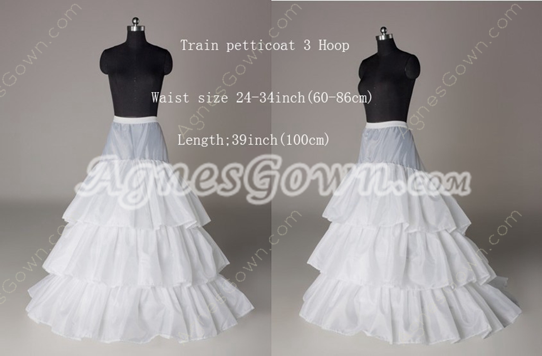 3 Layers Puffy Full Length Wedding Petticoat