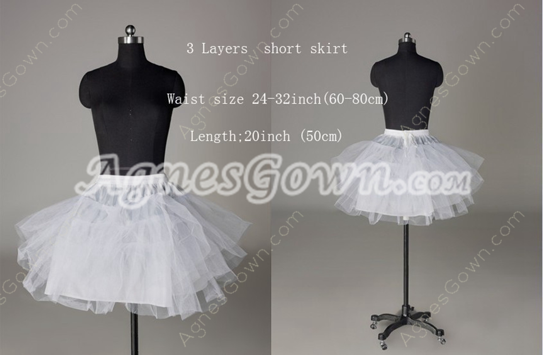 3 layers Tutu Short Petticoat