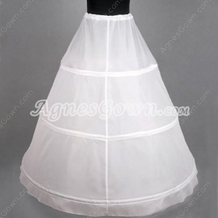 One Layer White Petticoat 