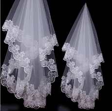 Mantilla Lace Edge Wedding Veil 