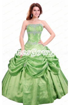 Lovely Corset Back Lime Green Quinceanera Dress 