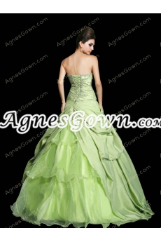 Beautiful Lime Green Ball Gown Quinceanera Dress 